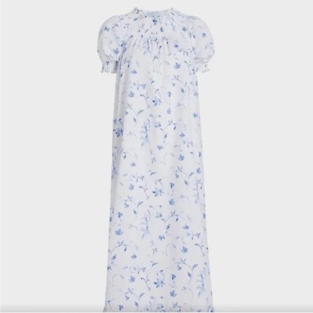 Hill House Caroline Nap Dress in Blue Botanical